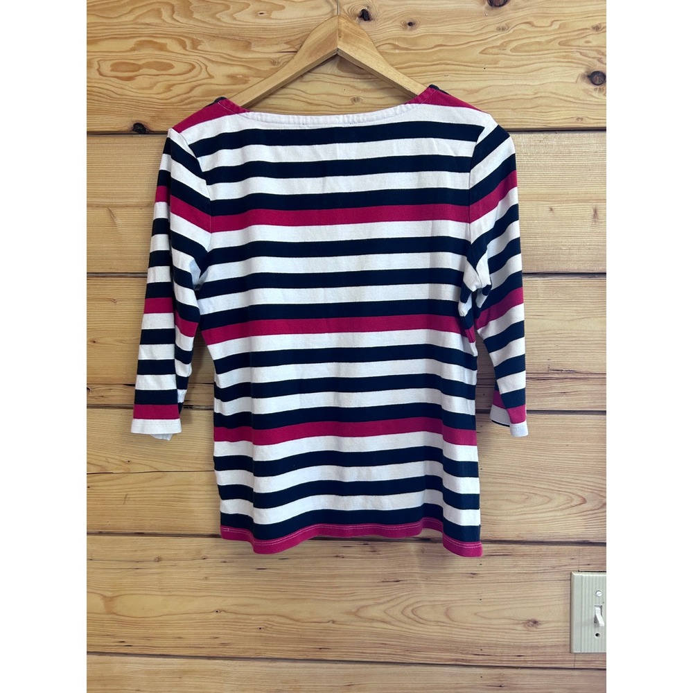 Tommy Hilfiger Nautical Stripe Boatneck Top Red White Blue Large
Costal Large - Picture 8 of 8